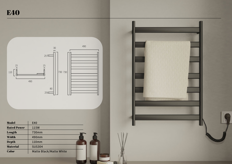 Heat Towel Bar -E40