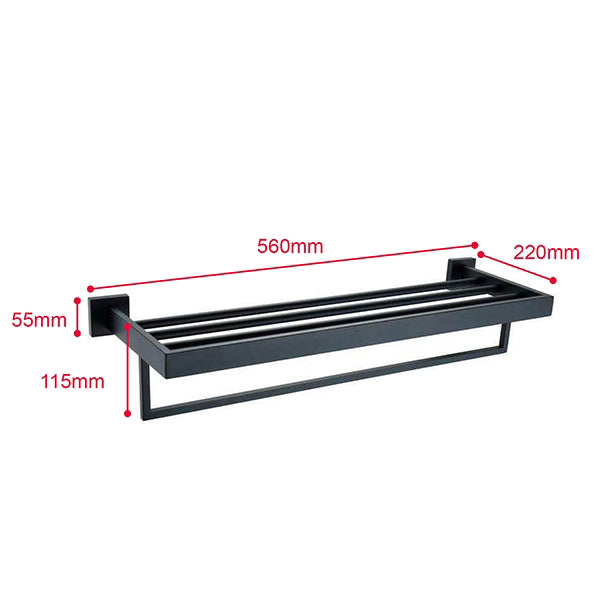 Le Mans - Towel Bar Multipole Shelves - 24'' Bar