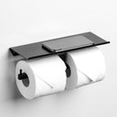Carre - Toilet Paper Holder with Double Shelf