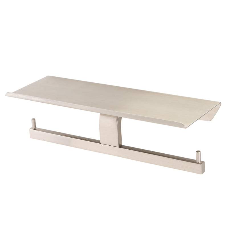 Carre - Toilet Paper Holder with Double Shelf