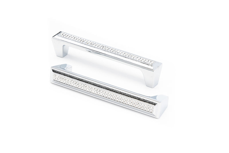 Cabinet Pulls 128mm with Premium Crystal