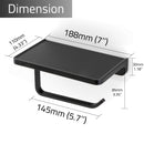 Carre - Toilet Paper Holder with Shelf