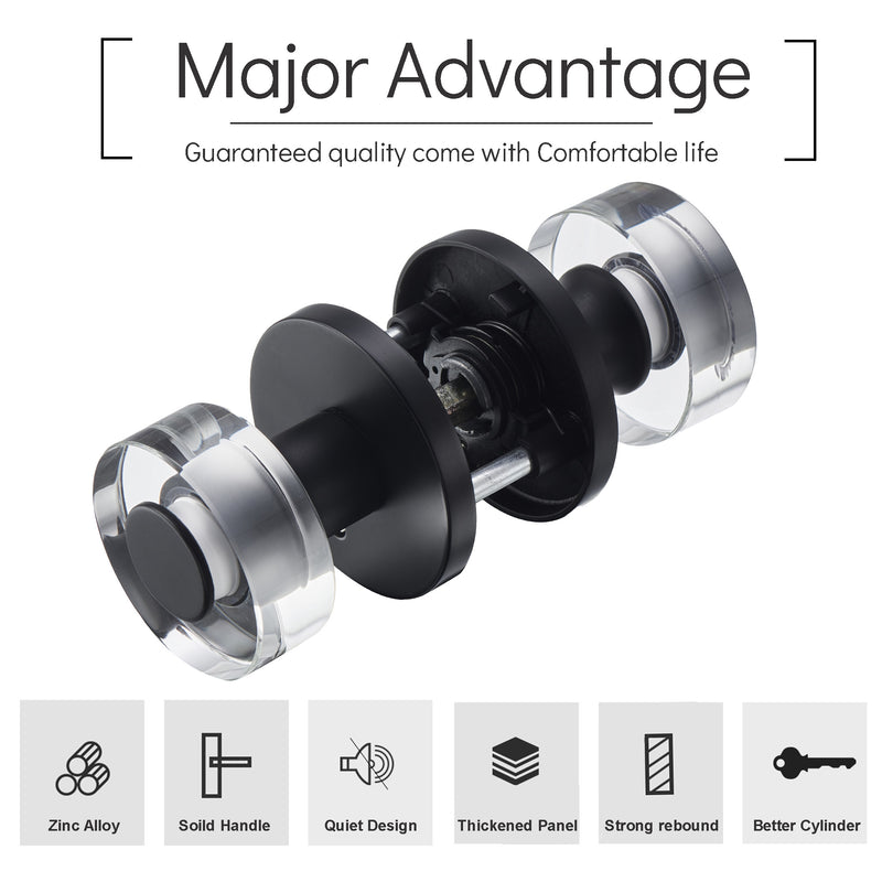 Koria Crystal Door Knob