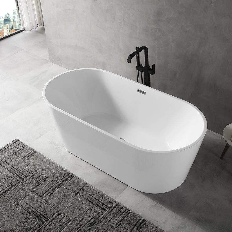 Rio - Free Standing Matte White Bath Tub