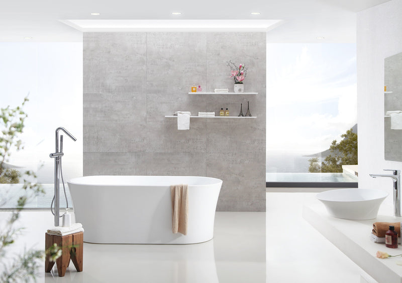 Rio - Free Standing Matte White Bath Tub