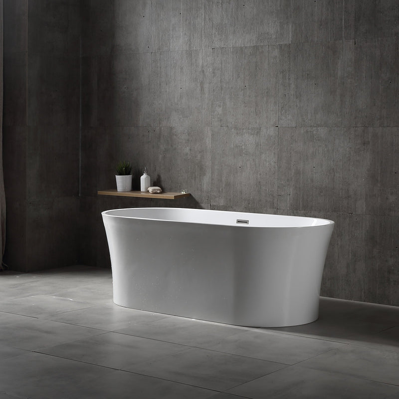 Rio - Free Standing Matte White Bath Tub