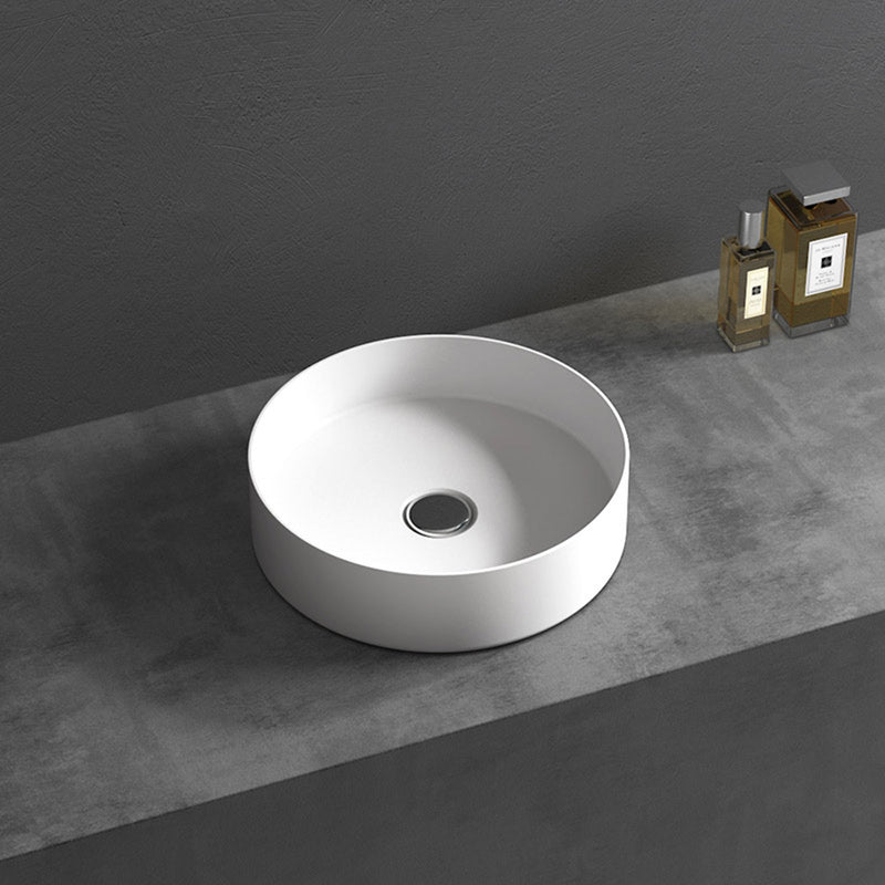 Round Matte White Sink