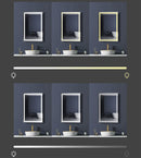 22'' Backlit Rectangle LED Mirror"