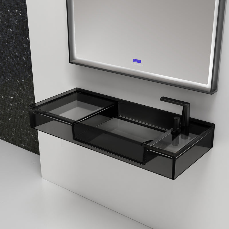 Clear Glass Vanity - Salamin